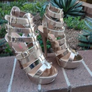 6.5 Women's Gold Platforms